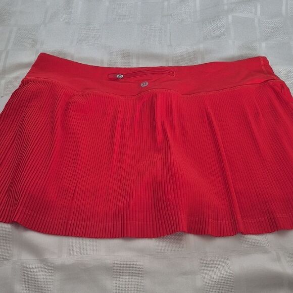 Lululemon Athletica Red Pleat To Street Skirt - Picture 11 of 16